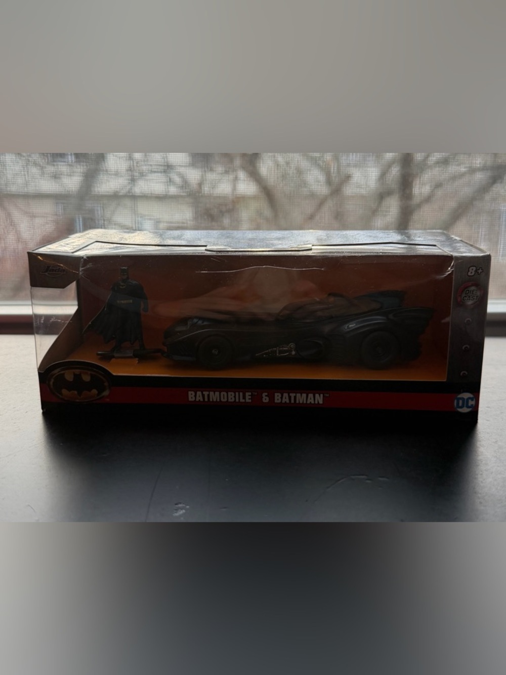 Batmobile & Batman Collectible Car Set - Black box slightly damage